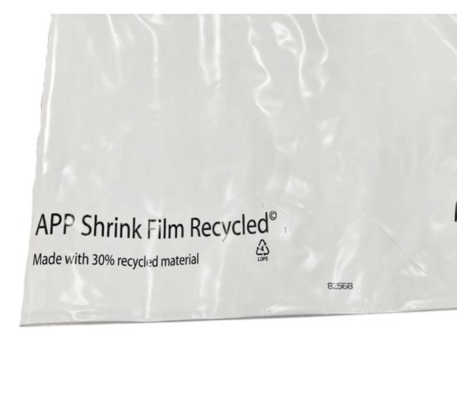 Krimpfolie 300my 6x25m 30% Recycled - wit