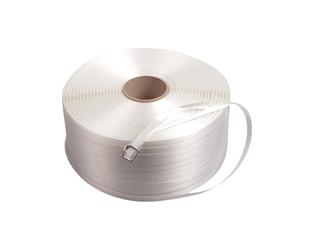Polyesterband (Hotmelt) 19mm x 600m - wit