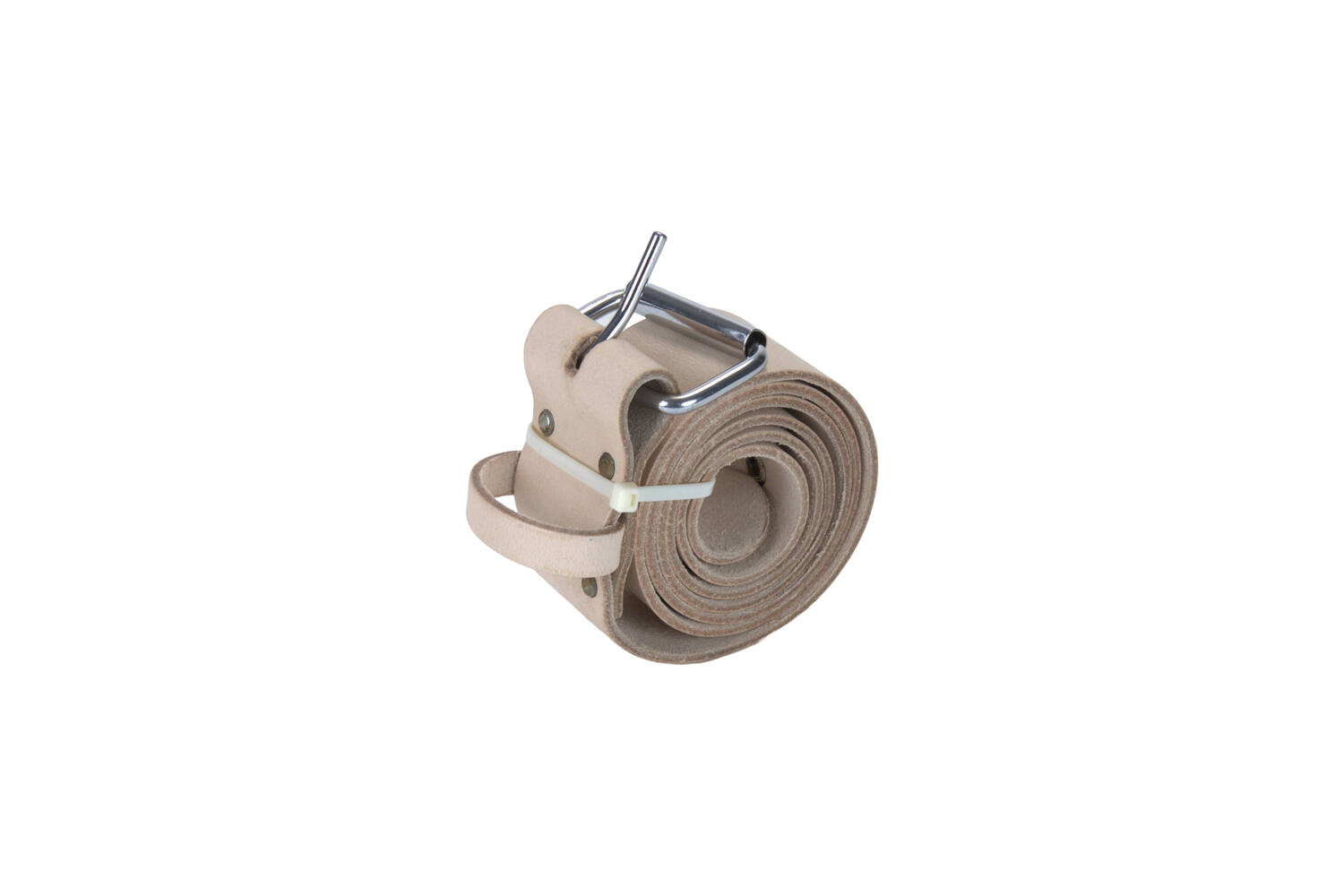 Riem leder 1.40m met ogen