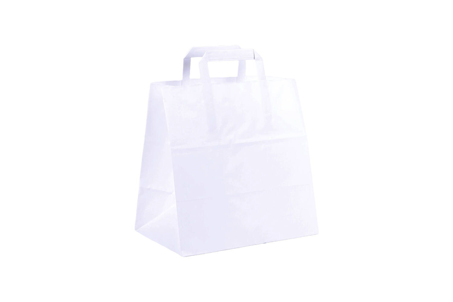 Tas papier 70 grs. 18+9x22cm - wit
