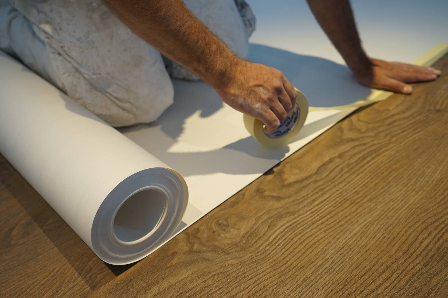 Stucloop 2-zijdig gecoat ca. 65cm - wit