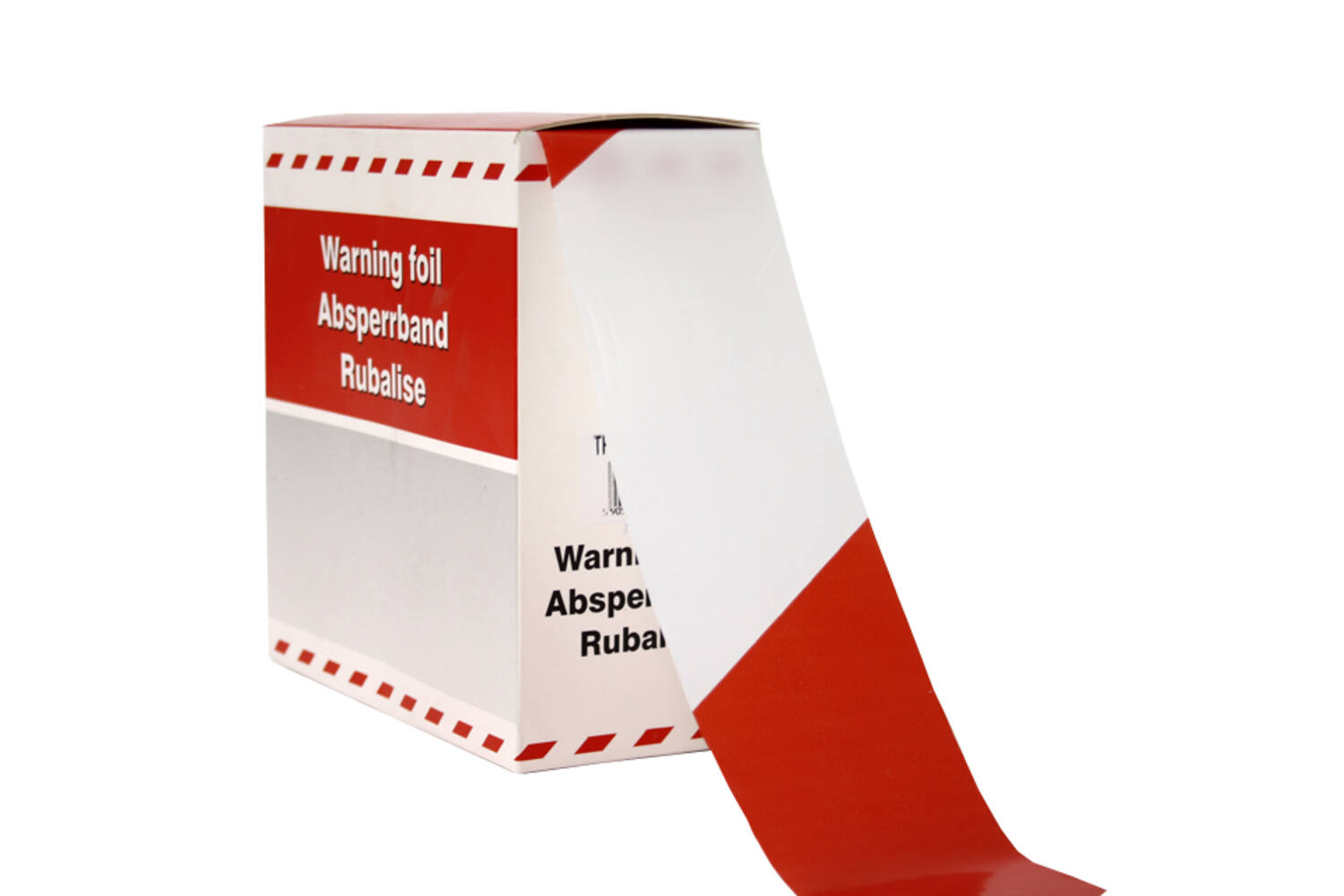 Afzetlint 500m 70-75mm - rood/wit