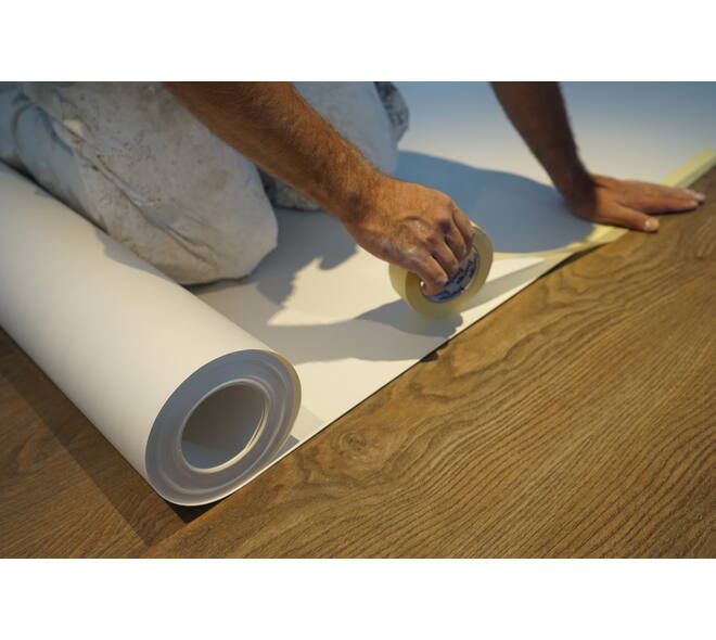 Stucloop 2-zijdig gecoat ca. 65cm - wit