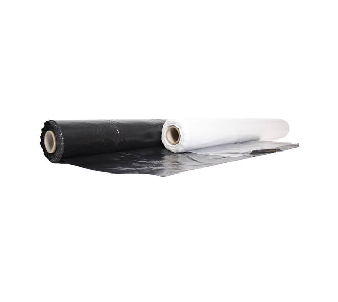 PE Topvellen PCR 30my 150x180cm - zwart