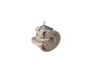 Riem leder 1.40m met ogen